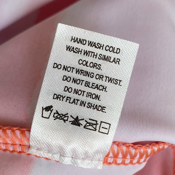 Cabana Life/Talbots Embroidered Tunic Dress Contrast Neckline Coral Lattice S - Picture 12 of 14